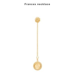 Cinco 24k Gold Plated Medallion Necklace